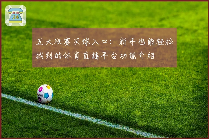 五大联赛买球入口：新手也能轻松找到的体育直播平台功能介绍